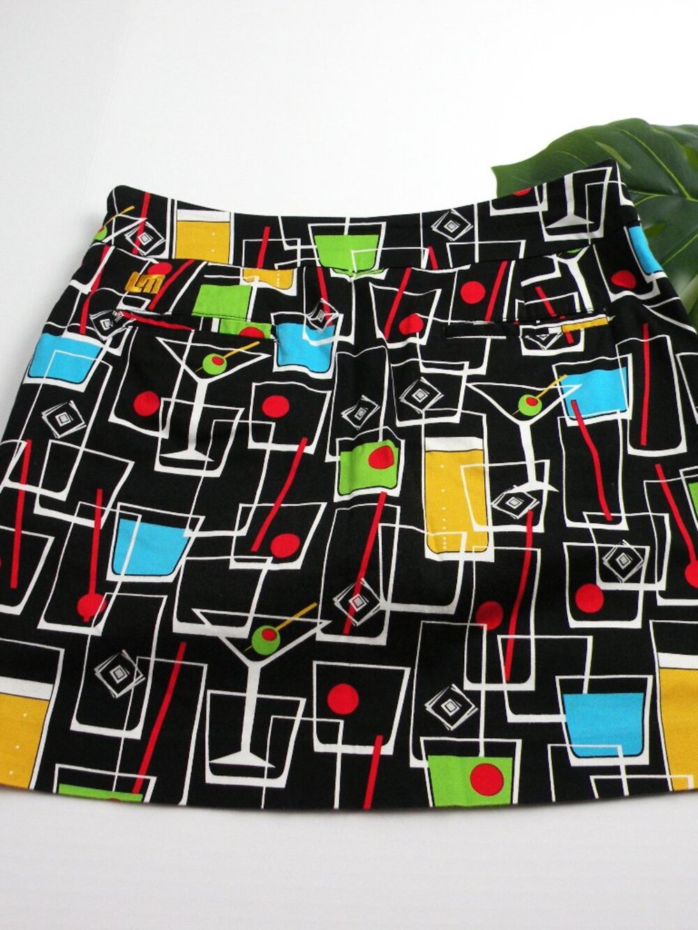 Loudmouth Martini Drinks Golf Skirt Skort 2 - Picture 3 of 6